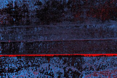 Kırmızı ve mavi renkli grungy duvar, desenli arka plan