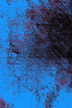 Kırmızı ve mavi renkli grungy duvar, desenli arka plan