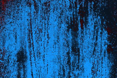 Kırmızı ve mavi renkli grungy duvar, desenli arka plan