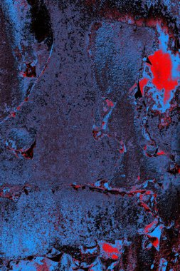 Dökülen boya paslı metal dokusu