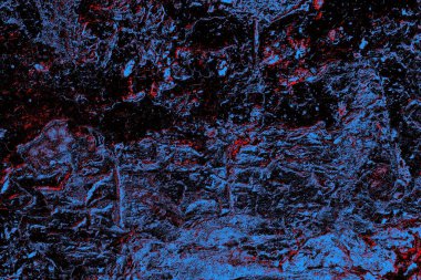 Kırmızı ve mavi renkli grungy duvar, desenli arka plan