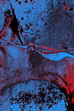 Dökülen boya paslı metal dokusu