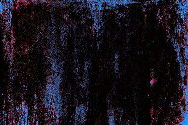 Kırmızı ve mavi renkli grungy duvar, desenli arka plan