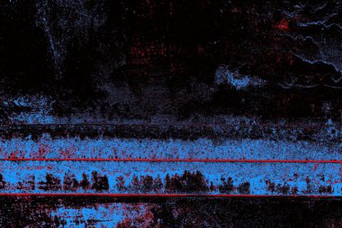 Kırmızı ve mavi renkli grungy duvar, desenli arka plan