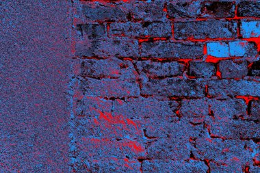 Eski model tuğla duvarın arka planı