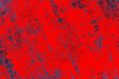 Kırmızı ve mavi renkli grungy duvar, desenli arka plan