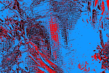 Kırışık kırmızı polietilen film dokusu