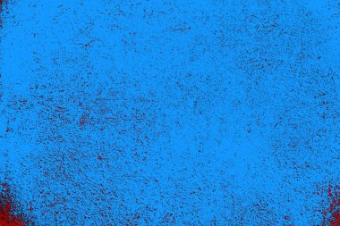 Kırmızı ve mavi renkli grungy duvar, desenli arka plan
