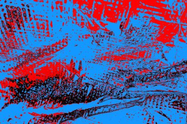 Kırışık kırmızı polietilen film dokusu