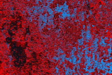 Soyut grunge arkaplanı. Monokrom dokusu. Mavi ve kırmızı desenli arkaplan