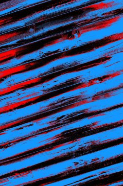 Kırmızı ve mavi renkli grungy duvar, desenli arka plan