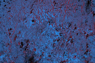 Kırmızı ve mavi renkli grungy duvar, desenli arka plan