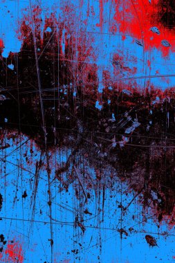 Çizik ve çatlaklarla metal doku