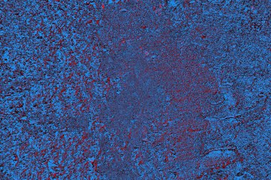 Kırmızı ve mavi renkli grungy duvar, desenli arka plan