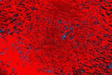 Kırmızı ve mavi renkli grungy duvar, desenli arka plan