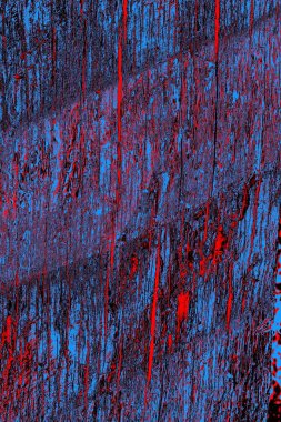 Kırmızı ve mavi renkli grungy duvar, desenli arka plan