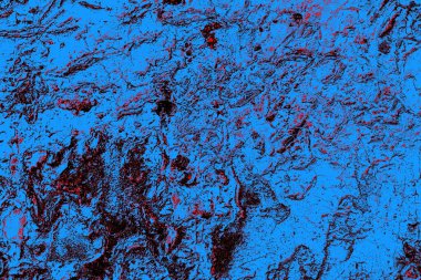 Kırmızı ve mavi renkli grungy duvar, desenli arka plan