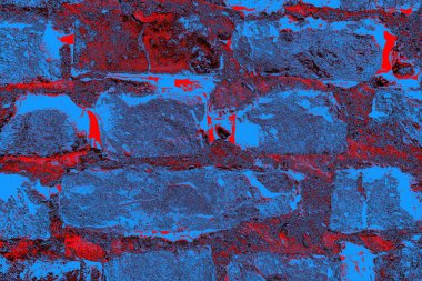 Eski model tuğla duvarın arka planı