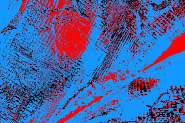 Kırışık kırmızı polietilen film dokusu