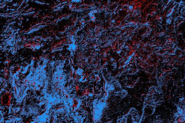 Kırmızı ve mavi renkli grungy duvar, desenli arka plan