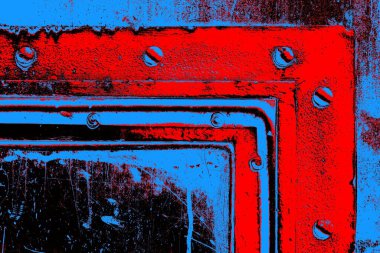 Çizik ve çatlaklarla metal doku