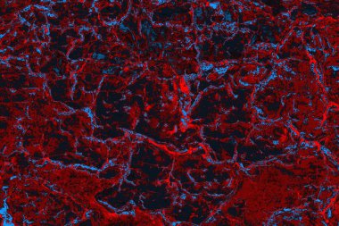 Kırmızı ve mavi renkli grungy duvar, desenli arka plan