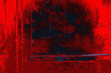 Soyut grunge arkaplanı. Monokrom dokusu. Mavi ve kırmızı desenli arkaplan