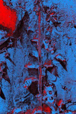 Dökülen boya paslı metal dokusu