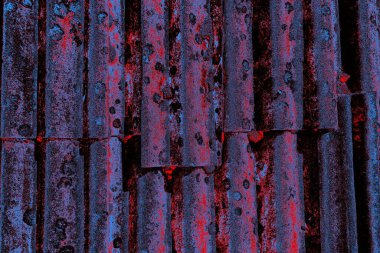 Oluklu eski çatı dokusu