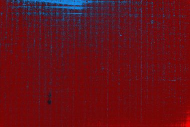 Kırmızı ve mavi renkli grungy duvar, desenli arka plan