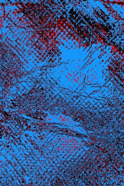 Kırışık kırmızı polietilen film dokusu