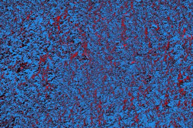 Kırmızı ve mavi renkli grungy duvar, desenli arka plan