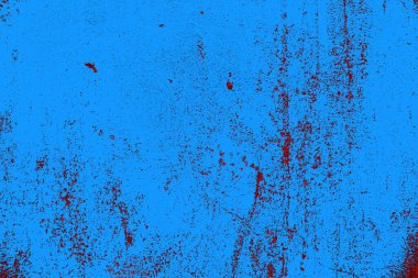 Kırmızı ve mavi renkli grungy duvar, desenli arka plan