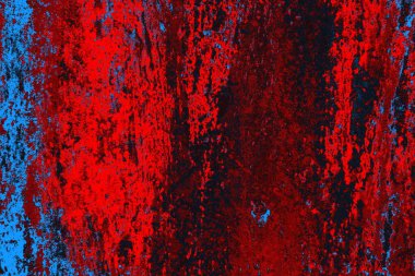 Soyut grunge arkaplanı. Monokrom dokusu. Mavi ve kırmızı desenli arkaplan