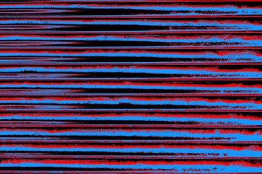 Kırmızı ve mavi renkli grungy duvar, desenli arka plan