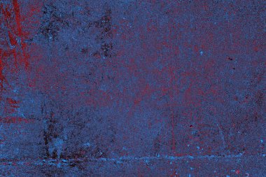 Kırmızı ve mavi renkli grungy duvar, desenli arka plan