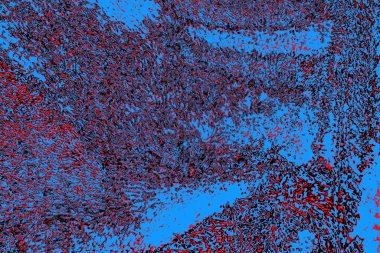 Kırmızı ve mavi renkli grungy duvar, desenli arka plan