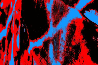 Kırmızı ve mavi renkli grungy duvar, desenli arka plan