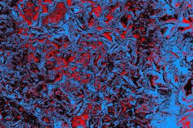 Kırmızı ve mavi renkli grungy duvar, desenli arka plan