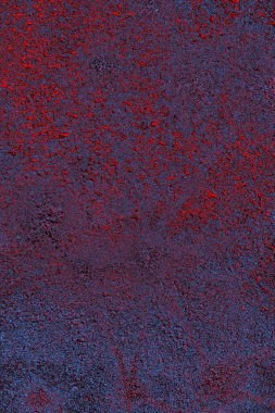 Kırmızı ve mavi renkli grungy duvar, desenli arka plan