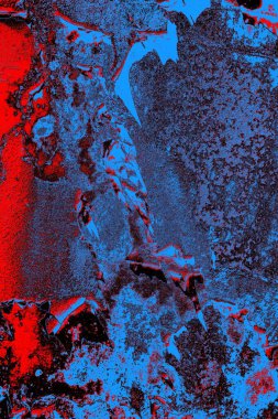 Dökülen boya paslı metal dokusu