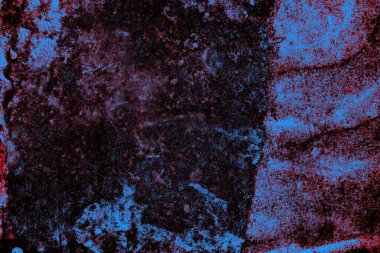 Kırmızı ve mavi renkli grungy duvar, desenli arka plan