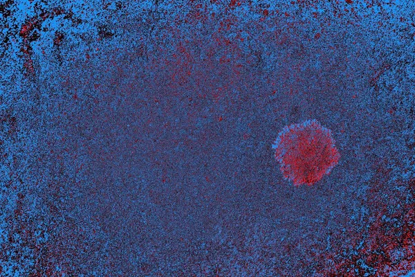 Kırmızı ve mavi renkli grungy duvar, desenli arka plan