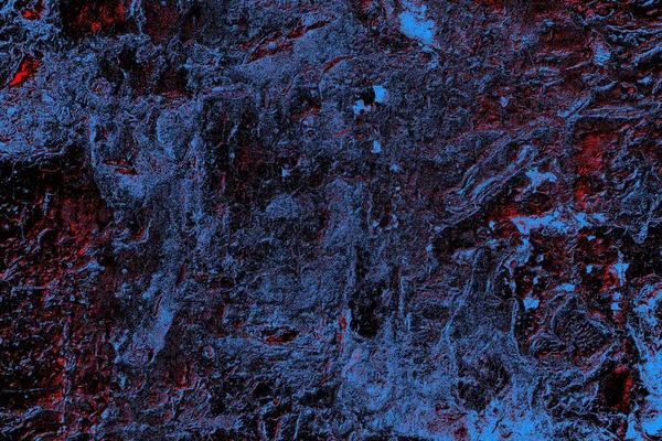 Kırmızı ve mavi renkli grungy duvar, desenli arka plan