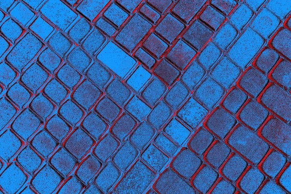 Cremisi Rosso Blu Muro Grungy Colorato Sfondo Strutturato — Foto Stock