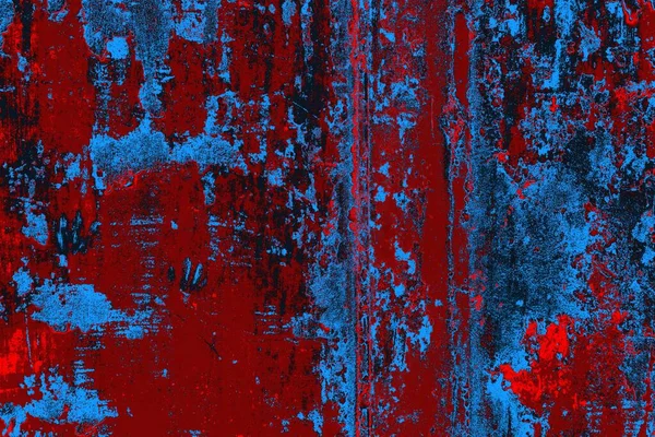 Cremisi Rosso Blu Muro Grungy Colorato Sfondo Strutturato — Foto Stock