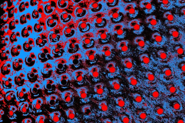 Kırmızı ve mavi renkli grungy duvar, desenli arka plan