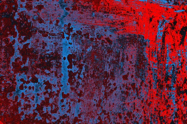 Cremisi Rosso Blu Muro Grungy Colorato Sfondo Strutturato — Foto Stock