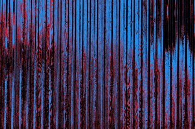 Kırmızı ve mavi renkli grungy duvar, desenli arka plan