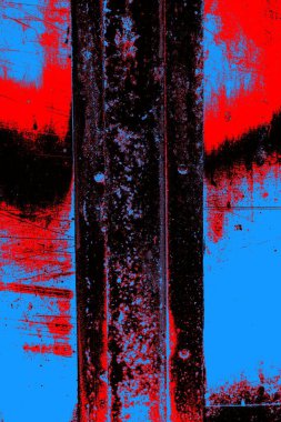 Çizik ve çatlaklarla metal doku